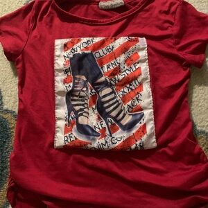Red Graphic Kids Tee